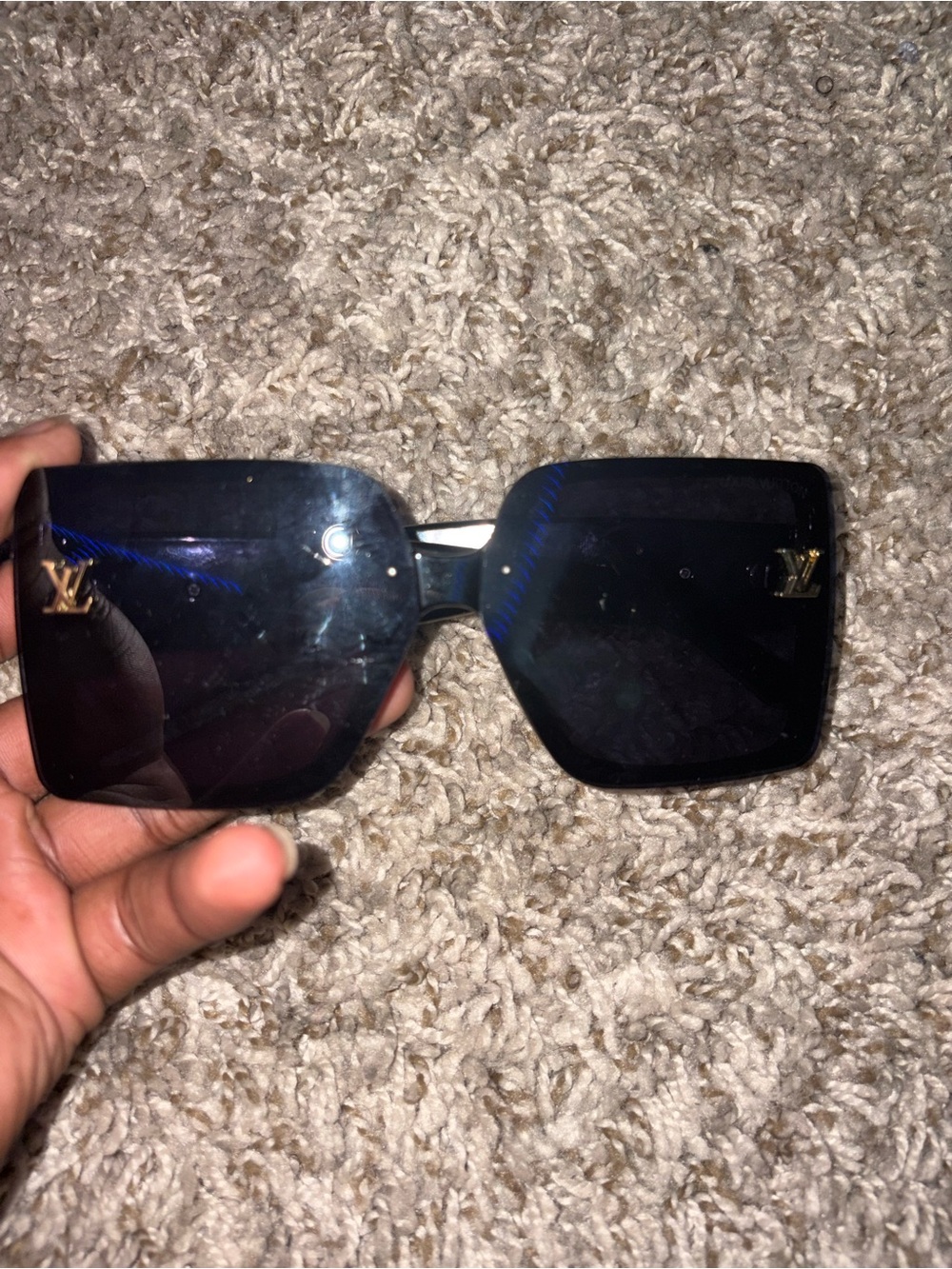 Louis Vuitton Black Square Sunglasses